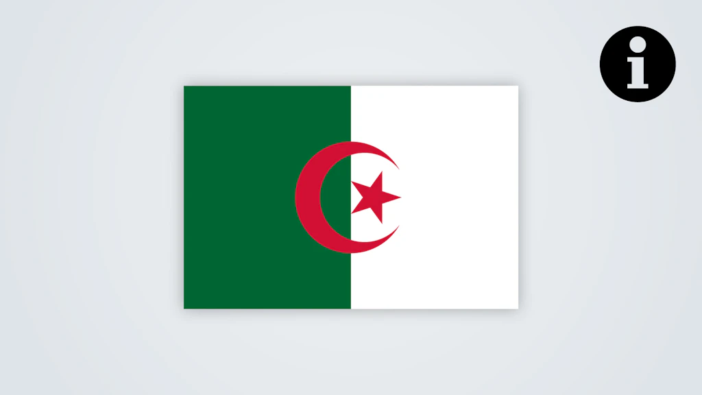 Flagge von Algerien